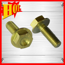 Anodização DIN6921 Gr5 Titanium Hex Flange Bolt